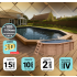Piscine bois Allongée UBBINK PREMIUM 860x470x130cm Liner Relief 3D