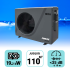 Pompe à chaleur Poolex Silverline 19.2 kW  pour piscine de 80 à 110 m3
