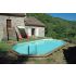 Piscine bois UBBINK SASHA 490x355x130cm Liner Sable 