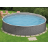 Piscine Acier Ronde Azuro aspect Osier ⌀360x120cm