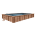 Piscine Bois PRESTIGE Rectangulaire SPARK 920x420x145cm Liner Relief 3D