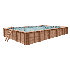 Piscine Bois PRESTIGE Rectangulaire SPARK 350x270x70cm Liner Relief 3D