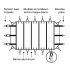 Bâche à barres pour piscine Hors-sol carrée 520 x 520 cm