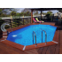 Piscine bois UBBINK TONGA 610x400x120cm Liner Bleu 