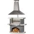Barbecue ZURICH en Béton Anthracite 110x65x197cm